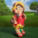 Садовая фигура &quot;Гном Девочка с корзинкой&quot; 18*25*50 см МИКС