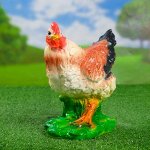 Садовая фигура &quot;Курочка на траве&quot; 25*17*26 МИКС