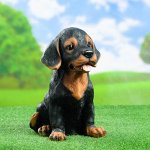 Садовая фигура &quot;Щенок Ротвейлера&quot;, высота 28 см