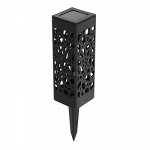 Фонарь садовый на солнечной батарее &quot;Ажурная резьба&quot;, 6 х 29 х 6 см, 1 led, пластик, Т.БЕЛЫЙ