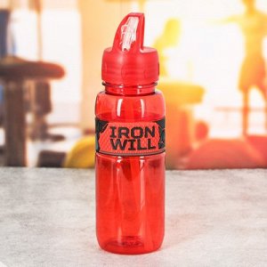 Бутылка для воды "Iron Will", 500 мл