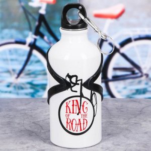 Бутылка для воды с держателем "King of the road", 400 мл