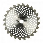 Нож для триммера Rezer GS-O Utra-Pro, 24 зуба, 255x25.4x1.3 мм, твердосплавные резцы