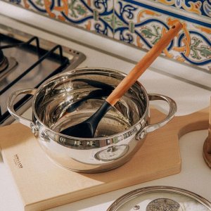 Кастрюля SL Home «Олла», 2 л, d=18 см, h=9 см, с крышкой, капсульное дно, индукция, нержавеющая сталь