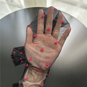 Колготки женские, тонкие, в сердечко, в горошек