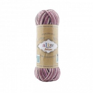 Пряжа Alize Superwash Artisan №9011 сер/т. роз
