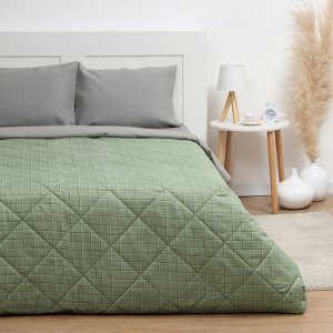 Покрывало LoveLife 2 сп Green cage 180x210±5 см, новосатин, 100%п/э
