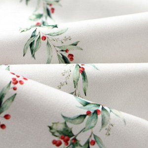 Скатерть новогодняя Этель "Веточки" 110х149 см, 100% хл, саржа 190 г/м2