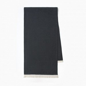 Дорожка на стол «Этель» Linen style, 40x146 см, серая, МИКС,100% лён