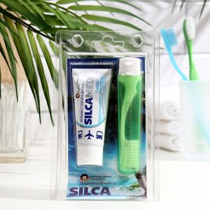Набор дорожный: зубная паста Silcamed fanily 30г + зубная щетка Silcamed 5066286