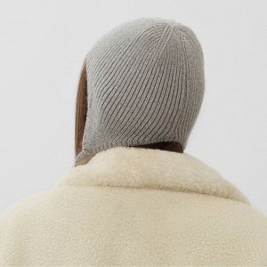 Чепчик женский MIST с шерстью кролика, р-р 56 см серый
