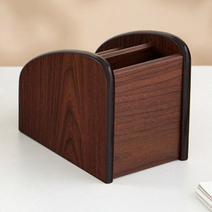 Органайзер 3 секции, серия Орех с кантом темным, 10x15.5 см