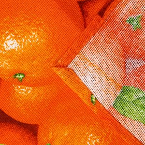 Полотенце «Апельсин» 45х60 см, рогожка