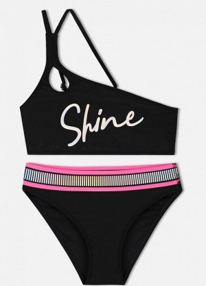 Купальник раздельный "Shine" черный