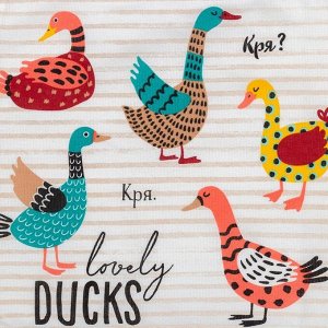 Полотенце пасхальное «Доляна» Lovely Ducks, 35x60 см, хлопок 100%, 160 г/м²