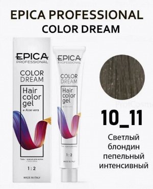 COLORDREAM 10.11 Гель-краска светлый блондин пепельный интенсивный, 100 мл.