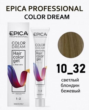 COLORDREAM 10.32 Гель-краска светлый блондин бежевый, 100 мл.