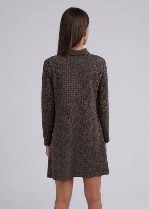 Платье. Цвет: св.коричневый/т.коричневый