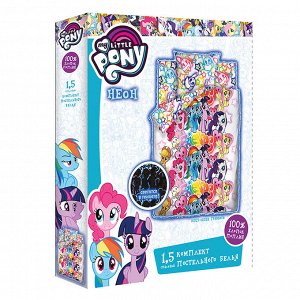 Постельное бельё 1,5 сп My little Pony Neon «Граффити»