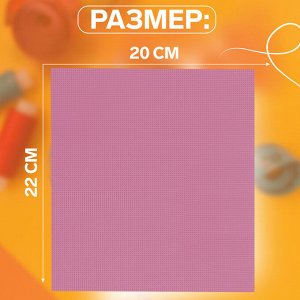Канва водорастворимая PREMIUM, 22 ? 20 см, цвет белый