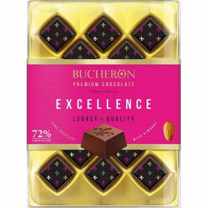 Шоколадные конфеты Бушерон Excellence с миндалем 190гр