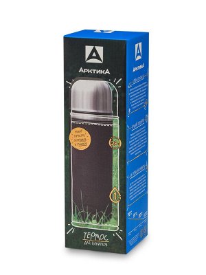Термос (108-1000-BK) Арктика [30х9 см, 1л, 618 гр, нерж. сталь]