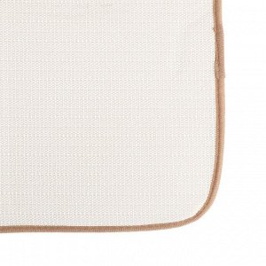 Набор ковриков для ванны и туалета «Афина», 2 шт: 40?50, 50?78 см, цвет коричневый
