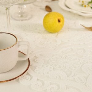 Дорожка на стол Этель ажурная, белая, 40*90 см, 100%п/э