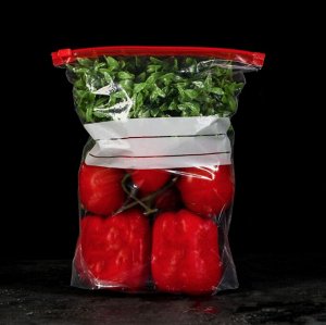 Пакет с Sаfe-защелкой для заморозки и хранения продуктов (20х25 см)