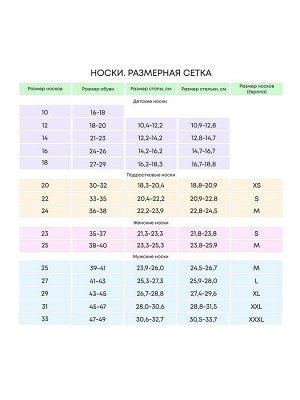 Носки подростковые спортивные для девочки из хлопка с принтом цвет Сиреневый