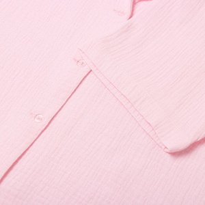 Пижама женская (рубашка, шорты) KAFTAN Basic, розовая