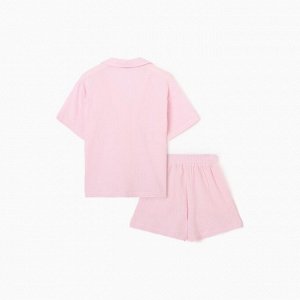 Пижама женская (рубашка, шорты) KAFTAN Basic размер, розовая