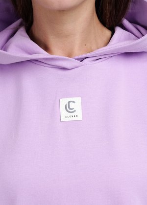 Джемпер. Цвет: белый/св.сиреневый