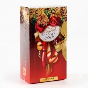 Фабрика счастья Чай новогодний в коробке - книге «Ёлочные игрушки», 100 г.