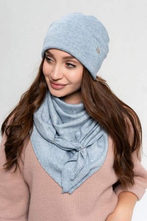61g005 Комплект шапка 54-58 см, косынка
Шапка, полный флис , трикотаж евроангора