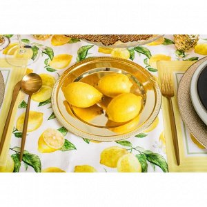 Скатерть "Этель" Лимоны 180х147 см, 100% хл, репс 190 гр/м2