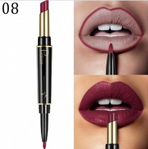 Матовая помада + карандаш подводка 2-в-1 Pudaier Duo Matte Lipstic (08)