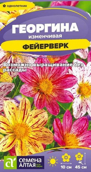 Цветы Георгина Фейерверк/Сем Алт/цп 0,2 гр.
