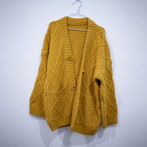 Кардиган женский, длинный, на пуговицах