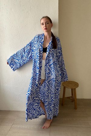 Кимоно   BEACH069/02/Белый, синий