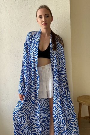 Кимоно   BEACH069/02/Белый, синий