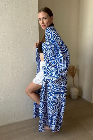 Кимоно   BEACH069/02/Белый, синий