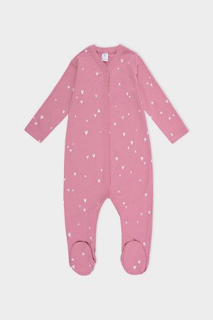Комбинезон(Осень-Зима)+baby (сердечки любви на пепельной розе)