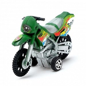 Мотоцикл инерционный "Кросс", цвета МИКС
