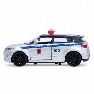 Машина металлическая "Land rover range evoque полиция" 12, 5 см  открыв двери,инерц EVOQUE-P