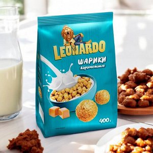 Готовый завтрак «Leonardo», «Шарики карамельные», 400 г