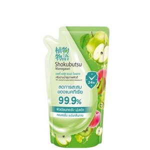 LION "Shokubutsu" Крем-гель для душа 400мл "Healthy Plus&Protect"  (мягк.упак)/12шт/ Таиланд
