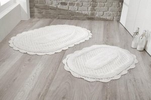 Набор ковриков для ванной кружевной lokal 60x100+50x70 см 1/2
