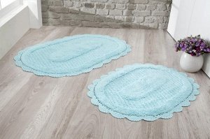 Набор ковриков для ванной кружевной lokal 60x100+50x70 см 1/2