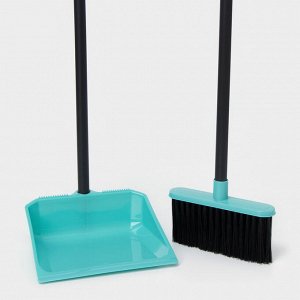 Щётка для пола с совком Spin&Clean «Практик», пластик, 17.5x19.5x83 см, МИКС